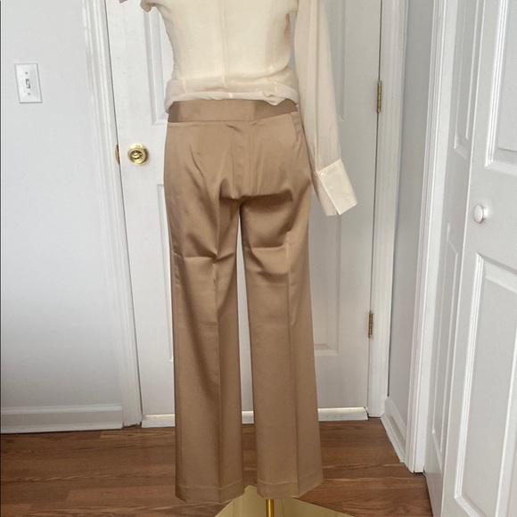 BCBG MaxAzria Tan Wide-Leg Trousers - Picture 3 of 8